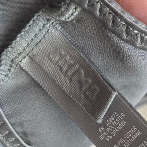 NWOT Skims Chrome Woven Shine Tie Back Bralette - Picture 4 of 10